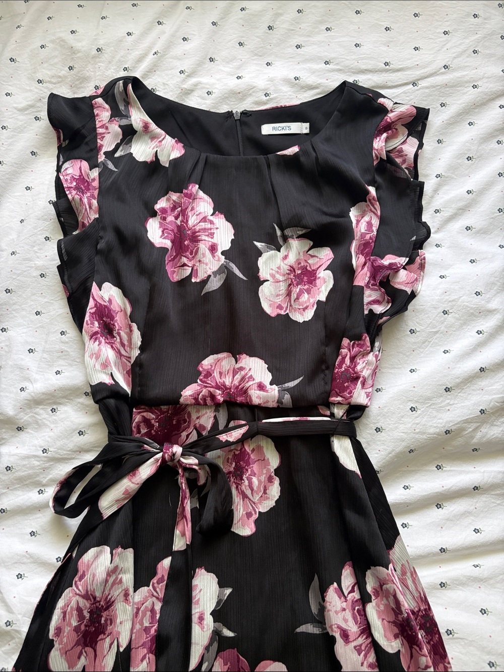 Formal floral knee length dress